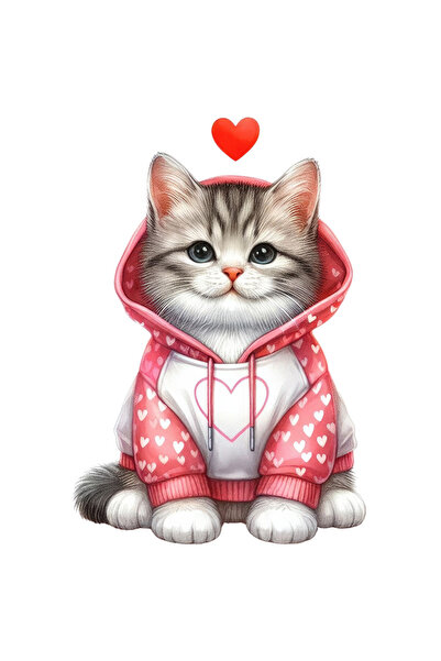 StoryGift Romania Sticker Adeziv 90CM cu 2 pinguini, ilustratie, inimioara, b...