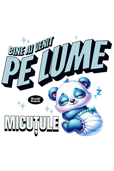 StoryGift Romania Sticker Adeziv Bine Ai Venit Pe Lume, Micutule, Copil, Nou ...