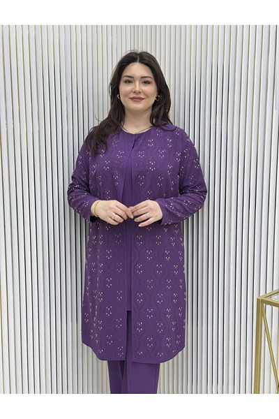 GK Σετ τουνίκ Plus Size με πέτρα πρέσας