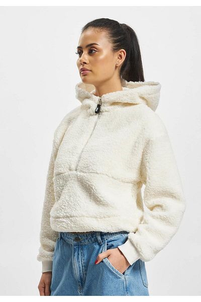 DEF Damen Teddy Zipper Hoody