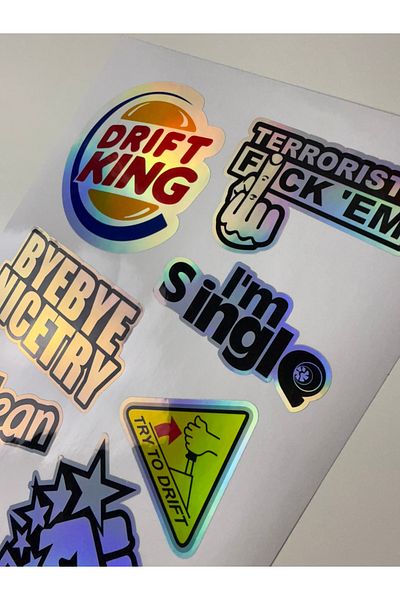 cakaybu Car Sticker (Sticker) Notebook, Helmet, Wall, Bicycle, Motorcycle, Cabinet, Door A4 Sizes