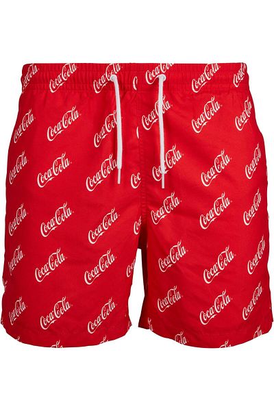 Merchcode Herren – Badeshorts mit Coca-Cola-Logo und Aop-Muster