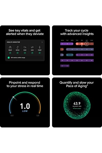 WHOOP Life - 12-Month Membership Health & Fitness Wearable – 24/7 Activity & Sleep Tracker