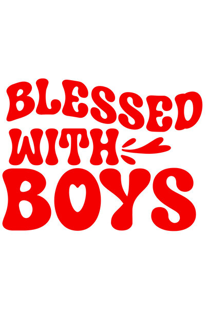 StoryGift Romania Sticker Adeziv 90CM Exterior pentru o mama care a fost binecuvantata sa aiba baietei , Vinyl R