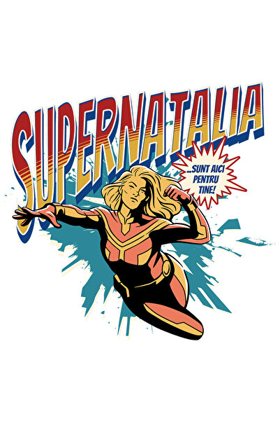 StoryGift Romania Sticker Autocolant 70CM Super Natalia, SuperErou Sunt Aici ...