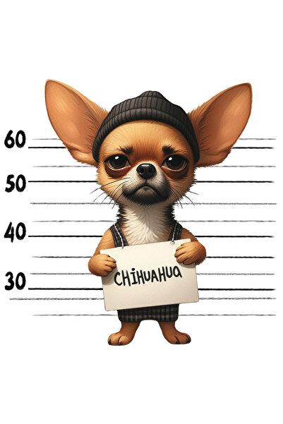 StoryGift Romania Sticker Autocolant 70CM cu Chihuahua, caine, animal de comp...