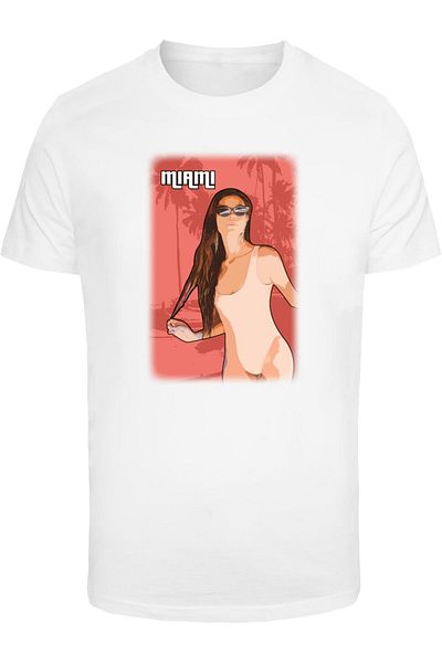 Merchcode Herren Grand Miami T-Shirt Rundhals