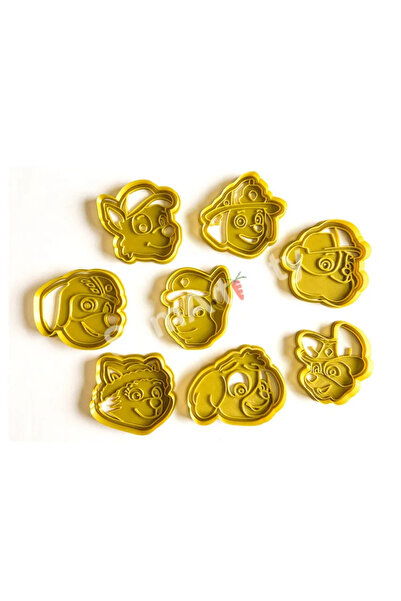 genomera قالب بسكويت باو باترول مكون من 8 قطع