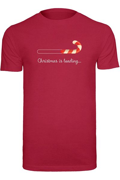 Merchcode Herren Christmas Loading T-Shirt Rundhals