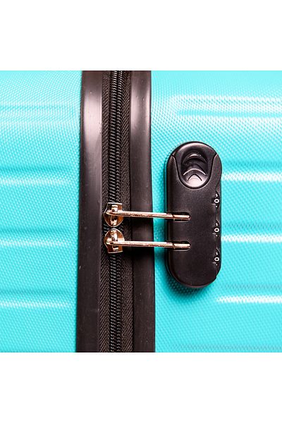 Travel POLO Cabin trolley, TRAVEL POLO, 57x35x25cm, A1004, hand luggage, ABS suitcase, Turquoise