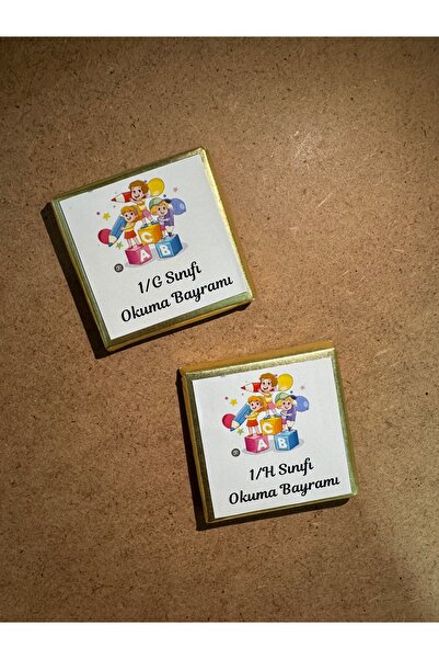 Neşeli Atölyem 50 adet Madlen okuma bayramı çikolatası