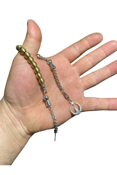 Atölye Asya Brass Zaza Rosary (Türük) Turkish Embroidered