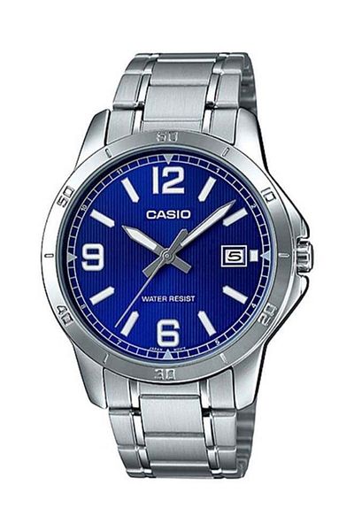 Casio Analog Wristwatch with Stainless Steel Band - Model MTP-V004D-2BUDF for Men