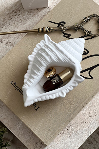 mindsoho Deniz Kabuğu Dekoratif Tabak, Takı Tabağı, Takı Çekim Standı, Biblo