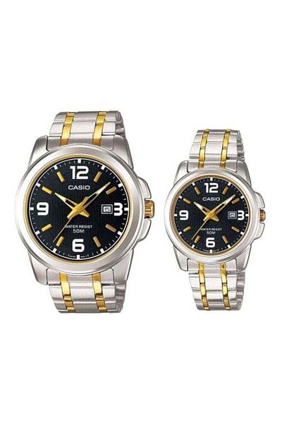 Casio Stainless Steel Watch Set MTP/LTP-1314SG-1AV