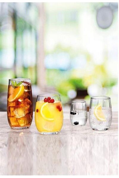 Paşabahçe 24 Piece Linka Glass Water Glass Soft Drink Glass Set Set