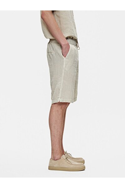 Ltb Basıc Dokulu Gabardin Bej Şort