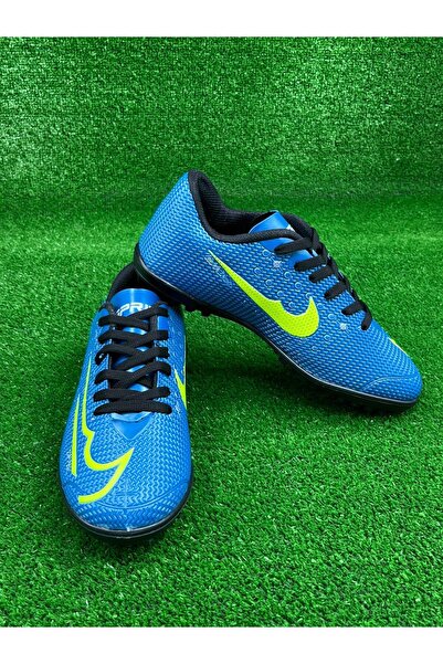 Moda Lime Kız Erkek Çocuk Kranpon Kauçuk Taban Profesyonel Çim Halı Saha Ayakkabısı Krampon