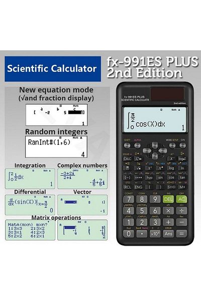 Casio Choice FX-991ES PLUS Multifunction Scientific Calculator - 552 Functions Designed Specifically for Students