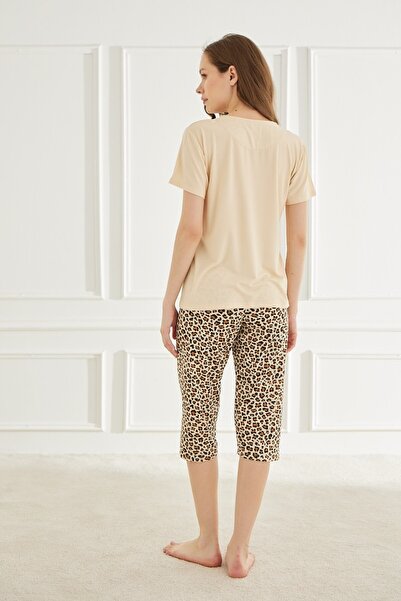 Mihra Women's Pajama Set Capri Short Sleeve