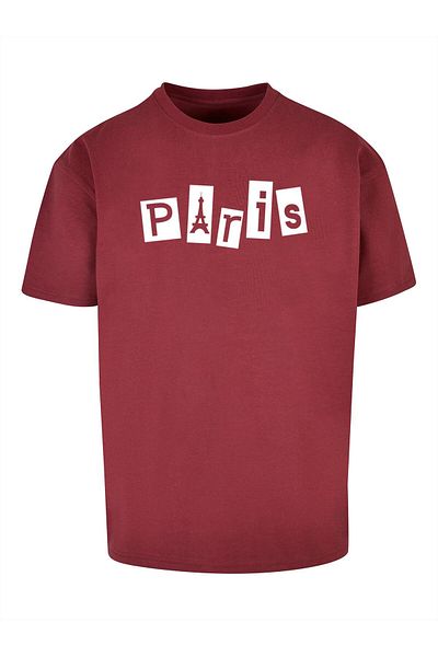 Merchcode Herren Paris X Heavy Oversize Tee-BY102