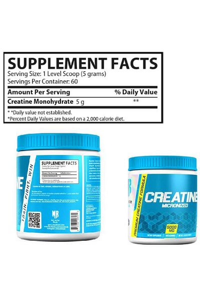 Muscle Rulz Creatine Micronized 5000Mg 60 Servies (Us Origin)