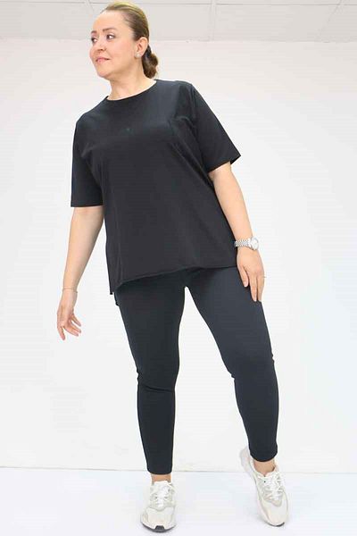 Eslina 59502 Large Size Tights - Black