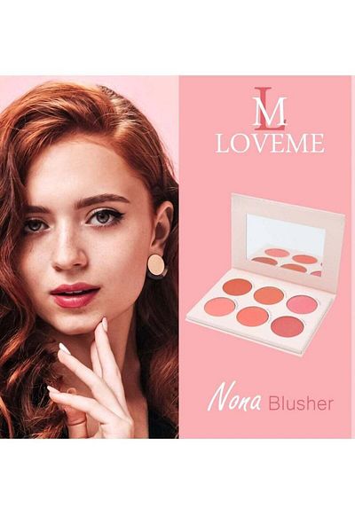 Loveme Makeup Palette Blush Nona - 6 Colors Multicolor