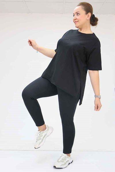 Eslina 59502 Large Size Tights - Black