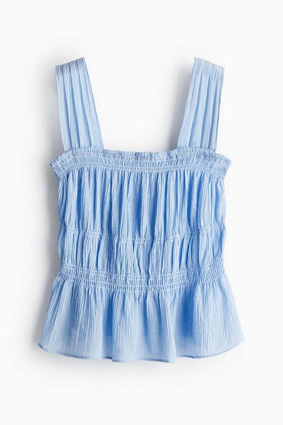H&M Crêpe peplum top