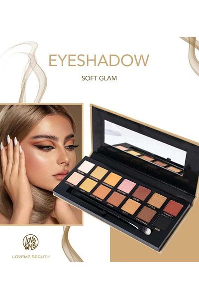 Loveme Lafemi Beauty Soft Glam Eyeshadow Palette with Brush