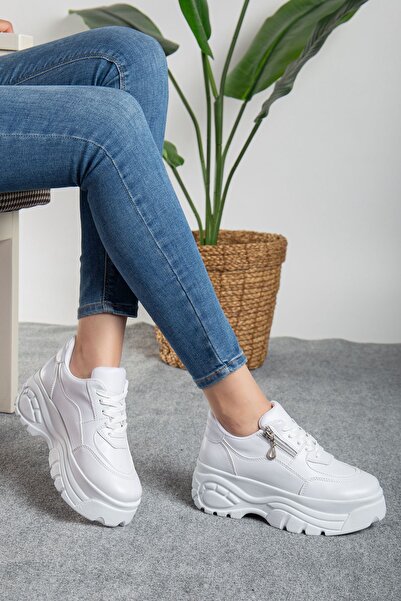 tayyarshoes Zahra Kadın Spor Güınlük Giyilecek Fermarlı Rahat Ayakkapı