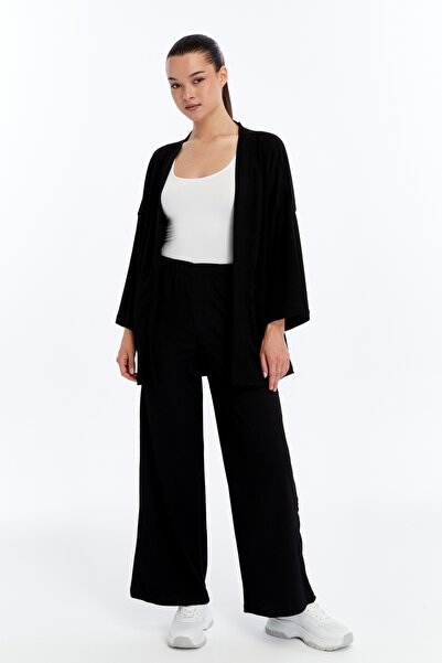 Maison La Femme Set pantaloni kimono înfășurați pentru femei