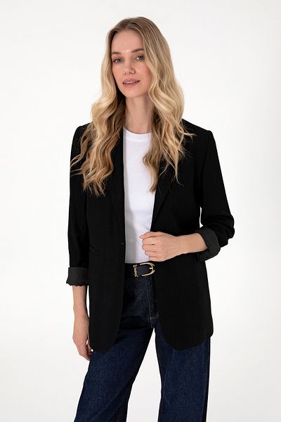 U.S. Polo Assn. سترة سوداء نسائية 50301163 -VR046
