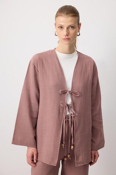 Touché Privé Front Tie Kimono Pants Suit