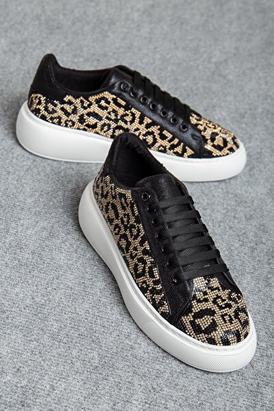 tayyarshoes Delhi Kadın Spor Taşlı Şık Görünümlü Rahat Ayakkabı