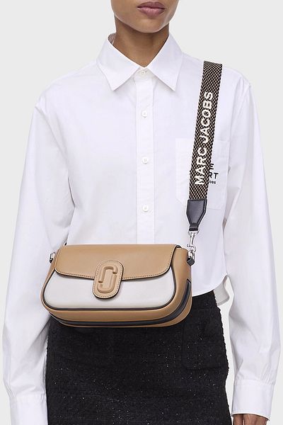 Marc Jacobs Large Genuine Leather Logo Removable Double Strap Bag Bag 2S5Hsh022H02 233