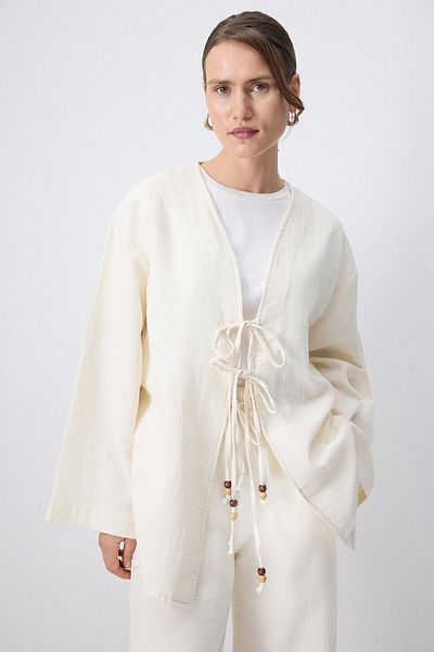 Touché Privé Front Tie Kimono Pants Suit