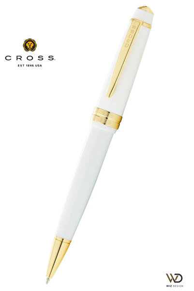Cross Bailey Light Filling Pen Ballpoint Pen White Gold Set Special Gift Boxed
