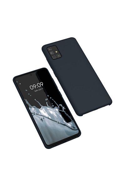 KWmobile Carcasă pentru Samsung Galaxy A51, silicon, albastră, 51197.186