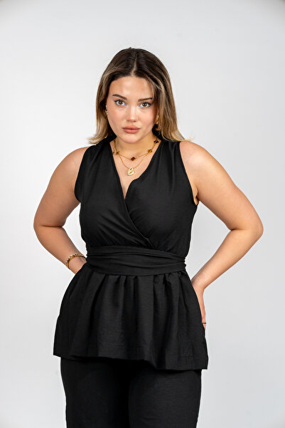 PUANT Set fără mâneci cu decolteu petrecut în V bretele pentru femei - Set di...