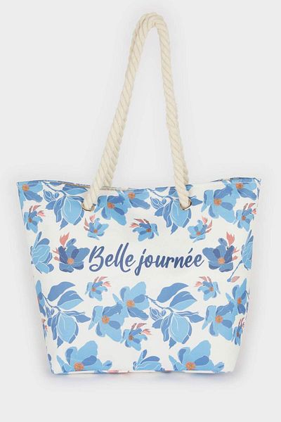 DeFacto Damen-Strandtasche aus Stroh E7409AXNS