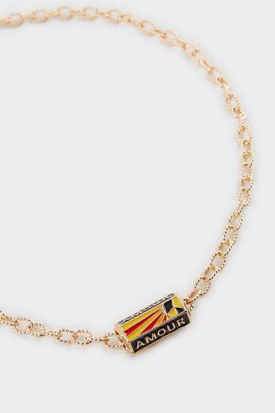 DeFacto Women's Amour Charming Gold Necklace F0807Axns