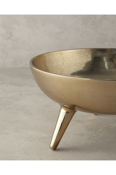 English Home Deluxe Decorative Bowl 28X28X14 cm Silver