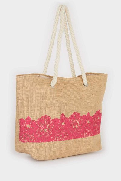 DeFacto Women's Straw Beach Bag E7405Axns