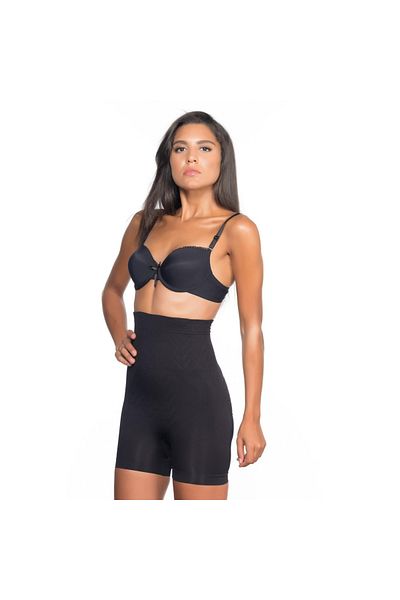 Narnuga Mi̇raxx Black Mi Emay 2075 High Waist Patterned Double Short Leg Corset