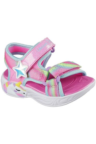 SKECHERS Sandály Skechers Unicorn Dreams Sanda, růžové, dětské
