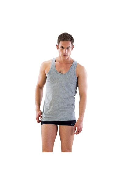 Narnuga Mi̇raxx Gray Mi Emay 12210-R U Neck Strap Men's Undershirt Colorful