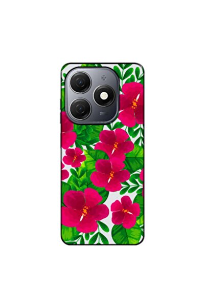 Zebana Tecno Spark 20C Compatible Case Spring Flowers 9 Silicone Case (Printed)