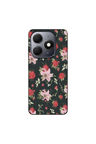 Zebana Tecno Spark 20C Compatible Case Spring Flowers 1 Silicone Case (Printed)